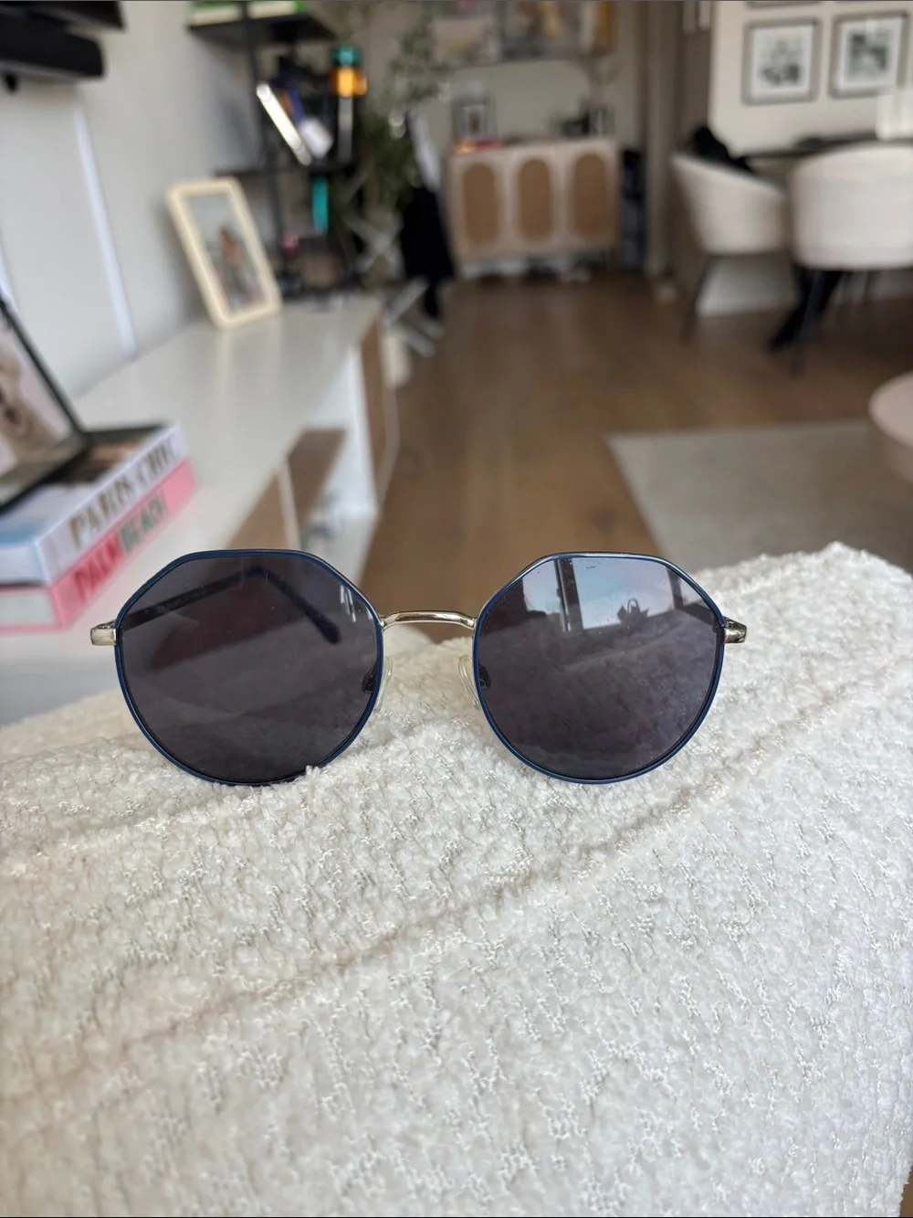 Unisex Navy Sunglasses